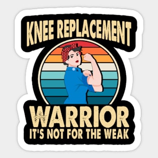 Knee Replacement Warrior Surgery Recovery Get Well Soon Sticker